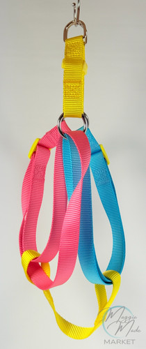 New multicolor dog harness - new,