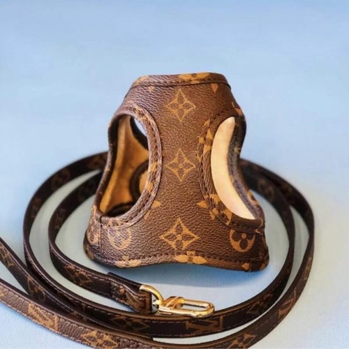 Dog luxury 2pc set harness - luxury,